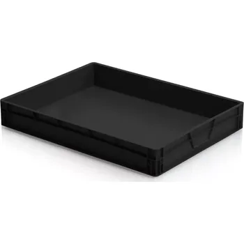 Přepravka na jídlo ESD Euro přepravka 80 cm × 60 cm × 12 cm, černá