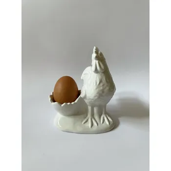 Stojánek na vajíčko KOHOUT-PORCELÁNOVÝ STOJÁNEK, KALÍŠEK NA VAJÍČKA