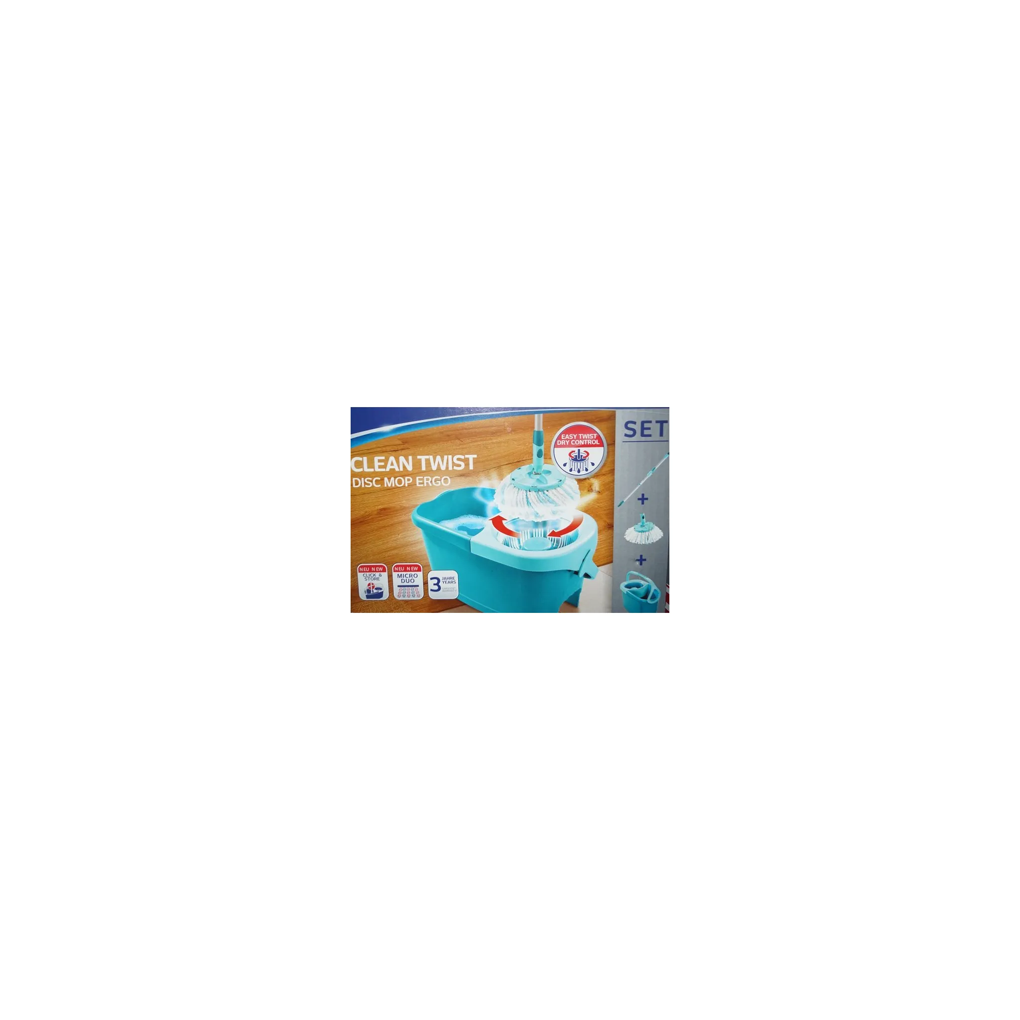 Fotografie 3 - Mop Leifheit Set Clean Twist Disc Mop Mobile 52101 20 l
