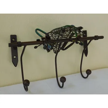 Věšák KOVOVÝ VĚŠÁK NÁSTĚNNÝ - ŽÁBA