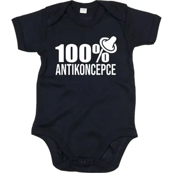 Dětské body - 100% antikoncepce, Barva látky bílá, Střih Dětský, Velikost 18-24 měsiců (86-93cm)