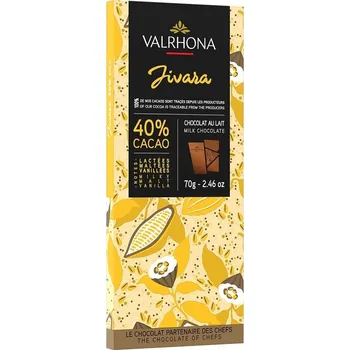 Čokoláda Valrhona JIVARA 40 %, mléčná 70 g