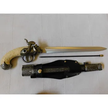 Zámek závěsného zařízení PISTOLE S KŘESADLOVÝM ZÁMKEM A DÝKOU