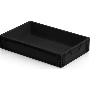 Přepravka na jídlo ESD Euro přepravka 60 cm × 40 cm × 12 cm, černá