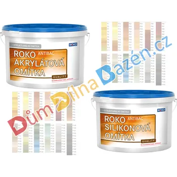 Omítka Rokospol Roko probarvená omítkovina zrnitost 1,5mm 25kg Barva: P19, Hmotnost: 25 kg, Typ: Akrylátová omítka