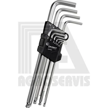 Klíč Sada šestihranných klíčů s úhlovým čepem