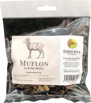 Pamlsek pro psa Bohemia Pet Food Muflon sušený 50 g