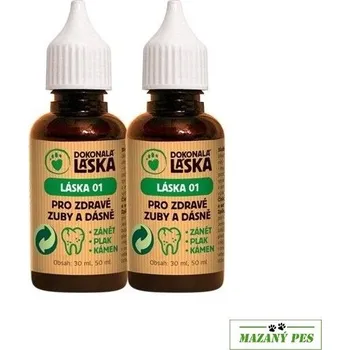 Péče o psí chrup Dokonalá láska LÁSKA 01 Pro zdravé zuby a dásně 100 ml