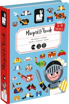 magnetka pro dítě Janod Magnetibook oblékání 36 dílků chlapci