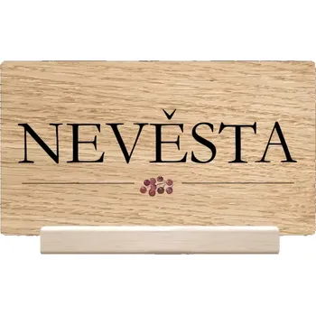 Jmenovka na stůl Dřevěná jmenovka MARIANA