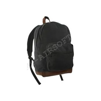 turistický batoh ROTHCO Batoh VINTAGE TEARDROP kožené prvky ČERNÝ Army shop