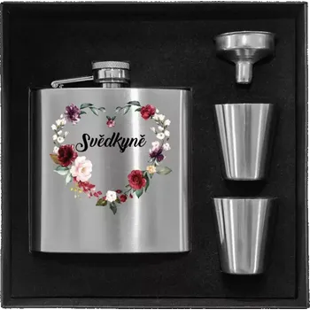 Placatka Placatka v krabičce Svědkyně - květinové srdce