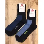 Surtex zimní ponožky s volným lemem Merino 75% modrá černá Velikost: 38-41