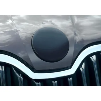 Tuning Kryt emblému přední, černý lesklý "klavírlak" - Škoda Superb III. (Škoda Octavia III. / Rapid / Superb II. Facelift / Yeti / Fabia III. / Fabia III. Facelift / Superb III.)