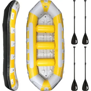 Raft Raft AQUADESIGN Avanti 420 Yellow - až 9 osob - varianta: 4x kánoe pádlo
