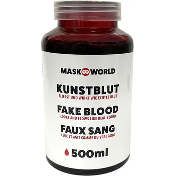 Karnevalový doplněk Maskworld Umělá krev, 500 ml