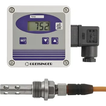 Dílna GREISINGER GLMU 200 MP-RWP Převodník měrné vodivosti včetně 2-pólového měřicího článku, použití: pro destilované a demineralizované vody, profesionální