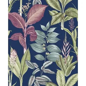 Tapeta Vliesová tapeta 118300 Next vol. 1 Listí modře růžově zelená