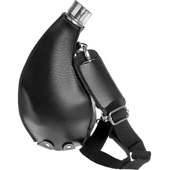 Láhev Polní láhev 1,5L černá nerez (Nerezová láhev v koženém obalu)