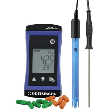 GREISINGER G 1501-SET 114 Souprava vodotěsného měřicího přístroje G 1501 pro měření pH / Redox (ORP) / teploty s alarmovou funkcí a jeho příslušenství