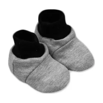 Capáčky Capáčky kojenecké bavlna - LITTLE PRINCE/PRINCESS šedé - 0-6měs.