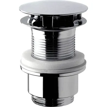 Omp Tea Umyvadlová výpust 5/4“, neuzavíratelná, velká zátka, 30-45mm, chrom