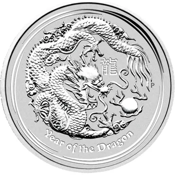 Lunární série II. - stříbrná mince 1 AUD Year of the Dragon (Rok draka) 1 Oz 2012