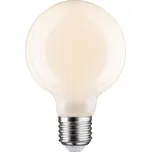Paulmann 28623 LED Globe G80 opálová žárovka, 6W LED 2700K E27 stmívatelná, prům. 8cm