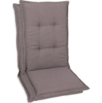 Podsedák GO-DE Textil Sada zahradních podsedáků Uni (vysoká opěrka, 2 kusy, šedohnědá)