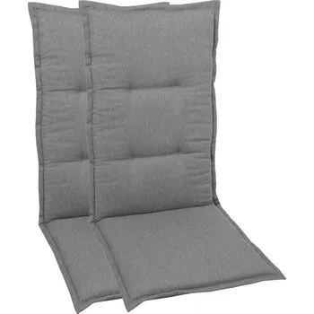 Podsedák GO-DE Textil Sada zahradních podsedáků Uni (vysoká opěrka, 2 kusy, šedá)