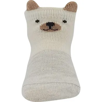 Kojenecké oblečení Kojenecké ponožky Boma Míšánek ABS medvědi sv.šedá melé Parametr-barva: medvědi, Velikost: 14-17 (9-11)