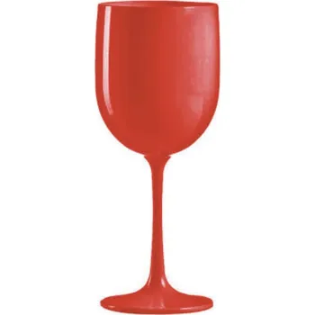 Sklenice Plastová sklenice 480ml červená