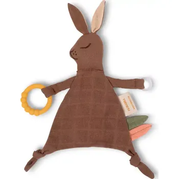 Hračka pro nejmenší FILIBABBA mušelínová přítulka s kousátkem Bella The Bunny