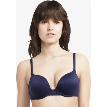 Souprava dámského spodního prádla Podprsenka push up PASSIONATA (40C2-21), Velikost 80A, Barva tmavě modrá