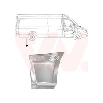 Blatník karosérie Boční stěna VAN WEZEL 2973144