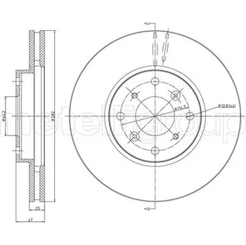 Brzdový kotouč Brzdový kotouč METELLI 23-0582