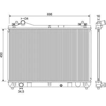 Chladič motoru Chladič, chlazení motoru VALEO 701243