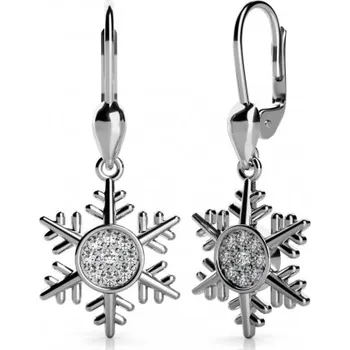 Náušnice Couple, Náušnice Snow – bílé zlato a zirkony, 585-68-3-0622.1B00.0.00.001.10