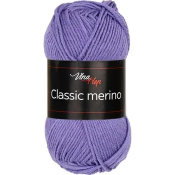 Vlna-hep Příze Classic merino - 61351 fialová