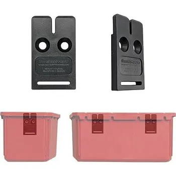 StealthMounts držák na zeď pro boxy (Milwaukee, AEG, Keter), 1 pár, černý
