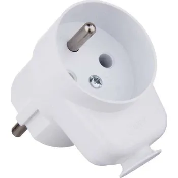 Elektrická zásuvka Zásuvka průchozí, bílá 28202