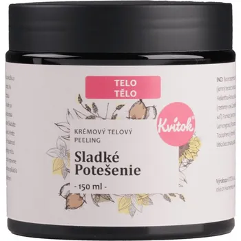 Tělový peeling Kvitok Tělový peeling - Sladké potěšení, 150 ml