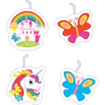 Dortová svíčka Riethmuller Svíčky jednorožec 4ks