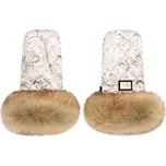 Bjällra of Sweden Dreamy Velvet Premium Collection rukavice na kočárek béžové/růžové