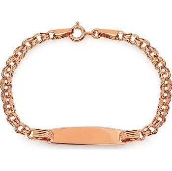 Náramek Dětský náramek s plotýnkou z růžového zlata IZ30169RN + dárkové balení LUXUS zdarma