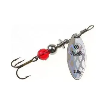 Umělá nástraha Třpytka rotační Ular silver-glitter vel. 0-2,5gr