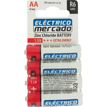 Článková baterie Baterie AA R6 ZnCl blis. 4KS EM
