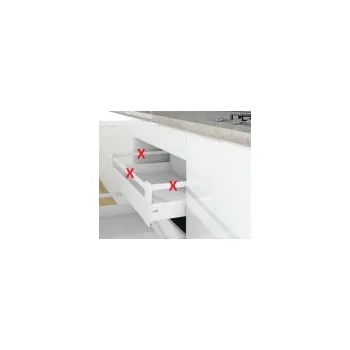 Nábytkové kování K-hettich arcitech, vnitřní, bílý, 350/94/186, 40kg, sisy