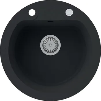 Granitový dřez Dřez Granitový 1k 510x510 Černá
