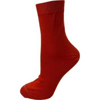 Bavlněné ponožky červené - hladké, Velikost: 38 - 39 (5 - 6), Barva: Červená